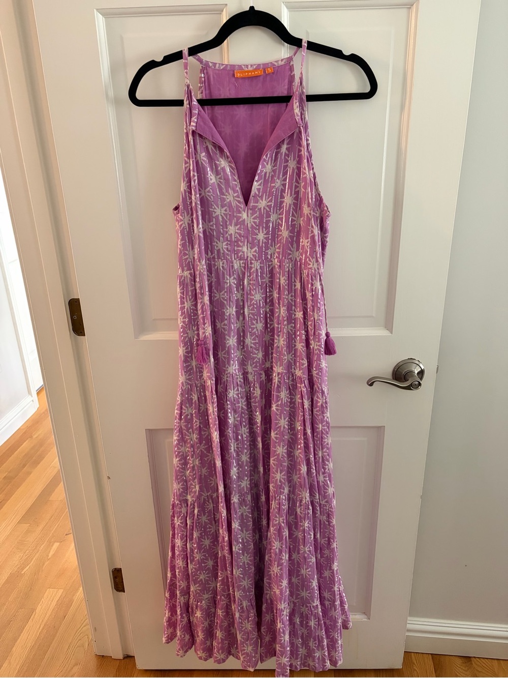 Oliphant Lavender Floral Maxi Dress